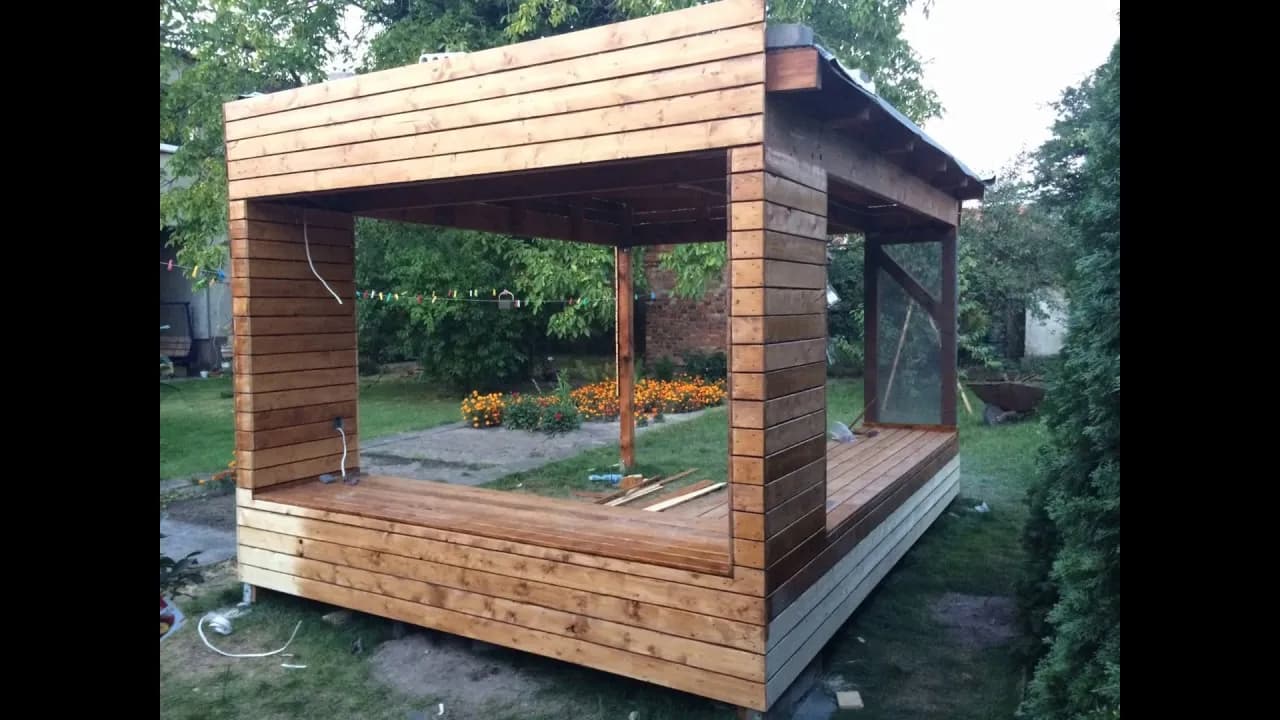 Jak zrobić samemu wiatę ogrodową: 10 kroków do sukcesu